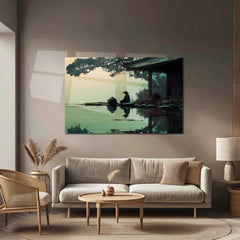 Silence of a Japanese Man – Serenity Reflected Metal Frame