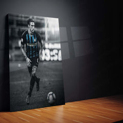 Šime Vrsaljko Inter Milan Metal Frame – No. 2 Jersey Poster | Croatian Defender Wall Art - TURTLEWINGS 