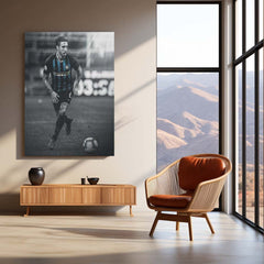 Šime Vrsaljko Inter Milan Metal Frame – No. 2 Jersey Poster | Croatian Defender Wall Art - TURTLEWINGS 