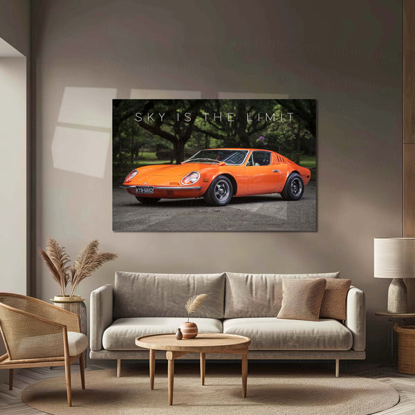 Sky is the Limit –Volkswagen puma Classic Sports Coupe Metal Poster | Drive Your Dream Wall Art