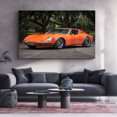 Sky is the Limit –Volkswagen puma Classic Sports Coupe Metal Poster | Drive Your Dream Wall Art