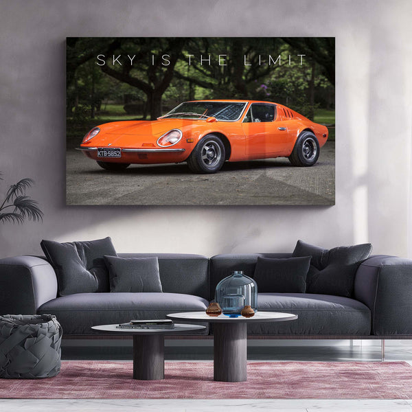Sky is the Limit –Volkswagen puma Classic Sports Coupe Metal Poster | Drive Your Dream Wall Art