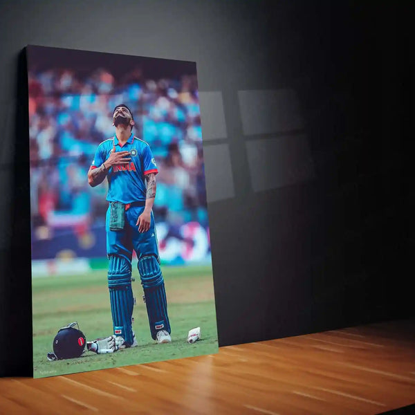 Virat Kohli – The Game Bends to His Will | Cricket Legend Metal Frame Poster 01