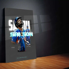 Cricket Metal Poster | Sanju Samson | ICC Men's T20 World Cup, 2026 | Indian Cricket Star Metal Frame | Cricket Wall Art 01 - TURTLEWINGS 