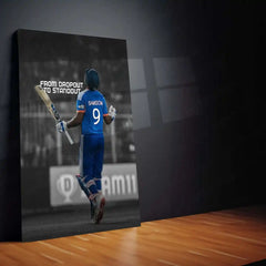 Cricket Metal Poster | Sanju Samson | ICC Men's T20 World Cup, 2026 | Indian Cricket Star Metal Frame | Cricket Wall Art 05 - TURTLEWINGS 