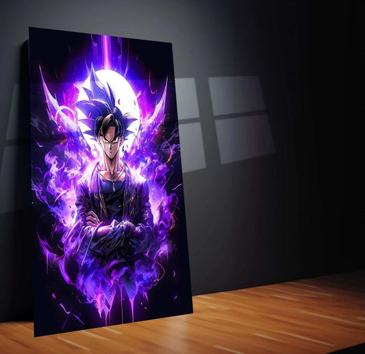 Goku Dragon Ball Z Metal Poster | Saiyan Warrior Wall Art | Anime Power-Up Decor - TURTLEWINGS 