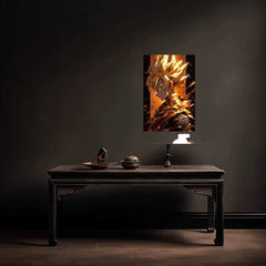 Goku Dragon Ball Z Metal Poster | Saiyan Warrior Wall Art | Anime Power-Up Decor - TURTLEWINGS 