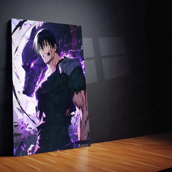 Toji Fushiguro – The Sorcerer Assassin | Jujutsu Kaisen Metal Poster2 - TURTLEWINGS 