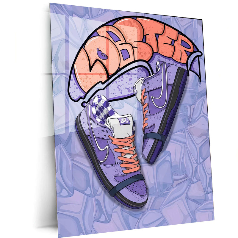 Abstract Metal Poster | Nike Sneaker Art Metal Poster – Bold & Stylish Decor 06 - TURTLEWINGS 