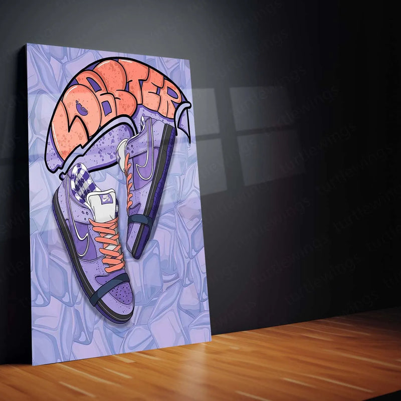 Abstract Metal Poster | Nike Sneaker Art Metal Poster – Bold & Stylish Decor 06 - TURTLEWINGS 