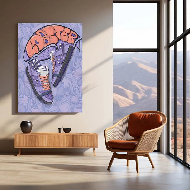 Abstract Metal Poster | Nike Sneaker Art Metal Poster – Bold & Stylish Decor 06 - TURTLEWINGS 