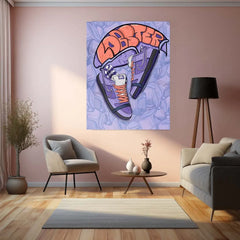 Abstract Metal Poster | Nike Sneaker Art Metal Poster – Bold & Stylish Decor 06 - TURTLEWINGS 