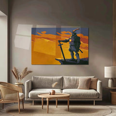 Solaire of Astora | Praise the Sun Minimal Dark Fantasy Metal Frame - TURTLEWINGS 