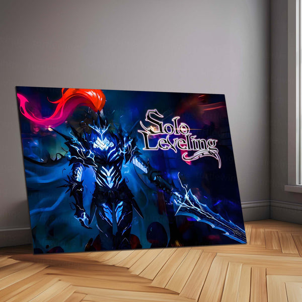 Anime Metal Poster | Solo Leveling – Shadow Monarch Awakened Metal Frame