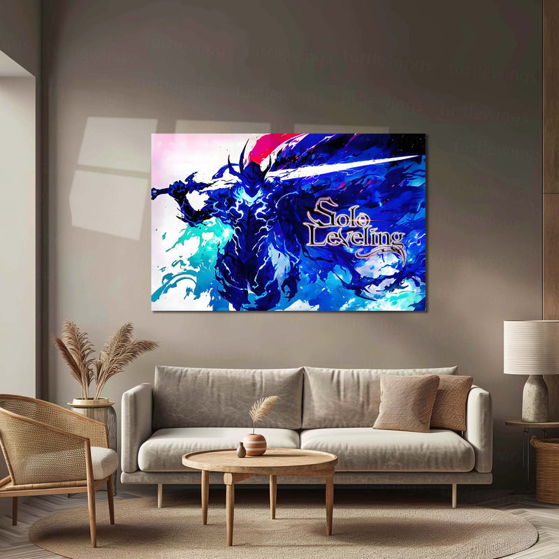 Anime Metal Poster | Solo Leveling X – Monarch’s Blade Metal Frame