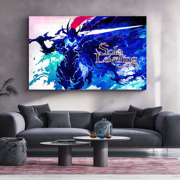 Anime Metal Poster | Solo Leveling X – Monarch’s Blade Metal Frame