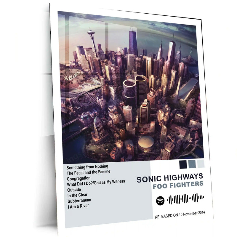 Foo Fighters – Complete Album Collection | Set of 11 | Set of 8 | Set of 4 | Premium Metal Poster - TURTLEWINGS 