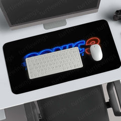 Sonic the Hedgehog 3 Logo Deskmat – Neon Gaming Edition