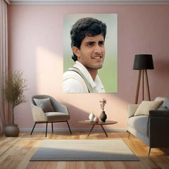 Cricket Metal Poster | Sourav Ganguly Metal Poster | Prince of Kolkata Cricket Legend Wall Art | Iconic Indian Captain Frame - TURTLEWINGS 