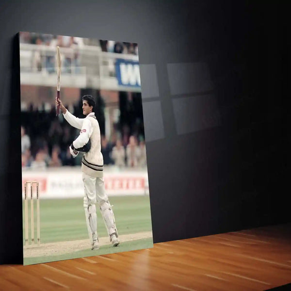 Cricket Metal Poster | Sourav Ganguly Metal Poster | Prince of Kolkata Cricket Legend Wall Art | Iconic Indian Captain Frame 02 - TURTLEWINGS 