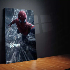 Spider-Man – Privacy Is Power | Marvel-Inspired Metal Frame | Superhero Wall
