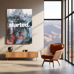 Spider-Man “Finish What You Started” Motivational Metal Poster | Superhero Discipline Wall Art | Focus & Persistence Metal Print