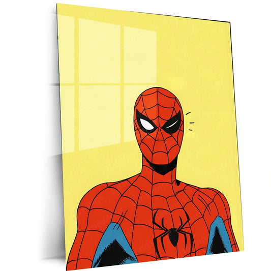 Minimalist Spider-Man Metal Poster – Sleek & Modern Wall Art - TURTLEWINGS 
