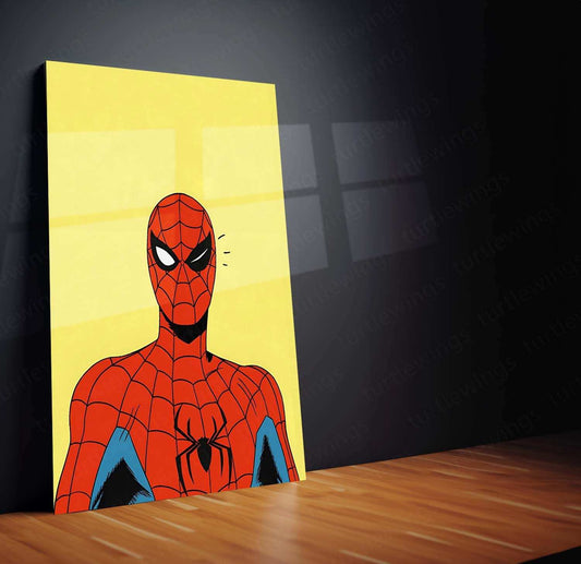 Minimalist Spider-Man Metal Poster – Sleek & Modern Wall Art - TURTLEWINGS 