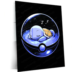 Squirtle – Pokémon Metal Frame | Water-Type Starter Wall Art - TURTLEWINGS 
