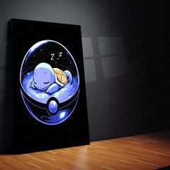 Squirtle – Pokémon Metal Frame | Water-Type Starter Wall Art - TURTLEWINGS 