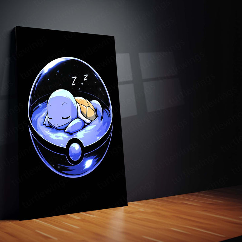 Squirtle – Pokémon Metal Frame | Water-Type Starter Wall Art - TURTLEWINGS 