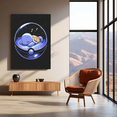 Squirtle – Pokémon Metal Frame | Water-Type Starter Wall Art - TURTLEWINGS 