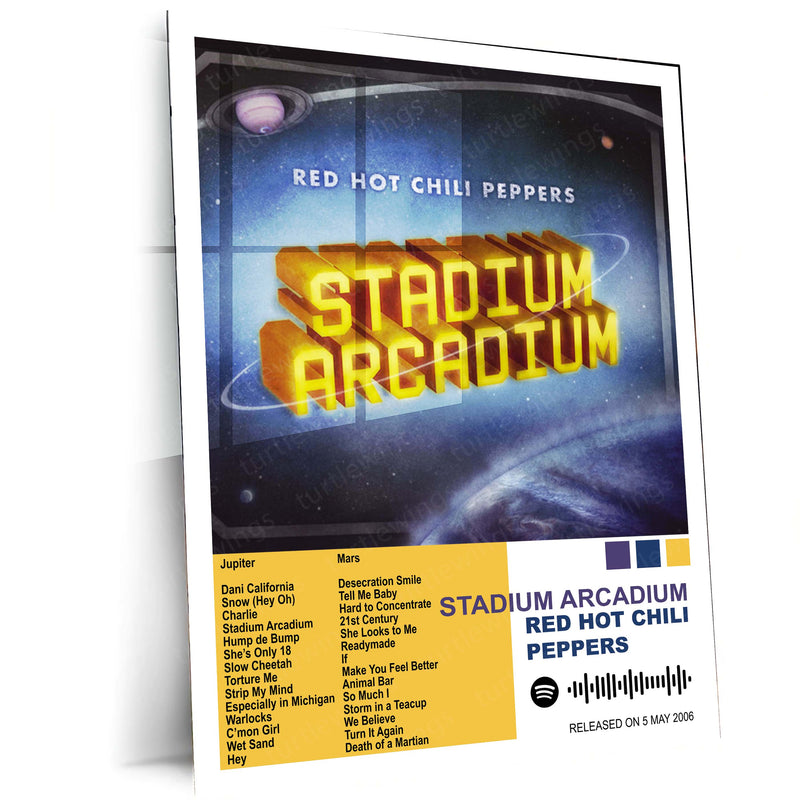 Red Hot Chili Peppers – Complete Album Collection | Set of 11 | Set of 8 | Set of 4 | Premium Metal Poster - TURTLEWINGS 