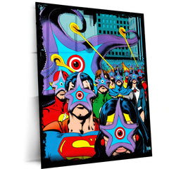Starro vs Justice League – Cosmic Conqueror Metal Poster | DC Comics Villain Wall Frame