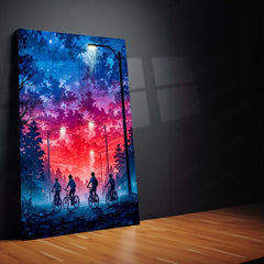 Stranger Things – The Red Sky Adventure | Sci-Fi Horror Metal Frame Poster