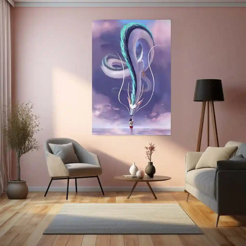 Studio Ghibli Metal Frame | Aesthetic Anime Wall Art | Premium Metal Poster