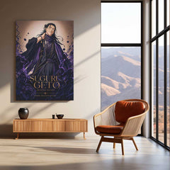Anime Metal Poster | Suguru Geto Dark Aura Metal Poster | Jujutsu Kaisen Anime Wall Art | Premium Aluminum Print