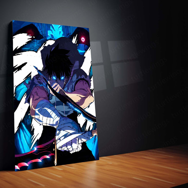 Anime Metal Poster Set of 3 | Demon Slayer | Tanjiro Kamado Hinokami Kagura Triptych Wall Art