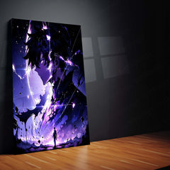 Anime Metal Poster | Sung Jin-Woo – Solo Leveling Metal Poster | Shadow Monarch Anime Wall Frame