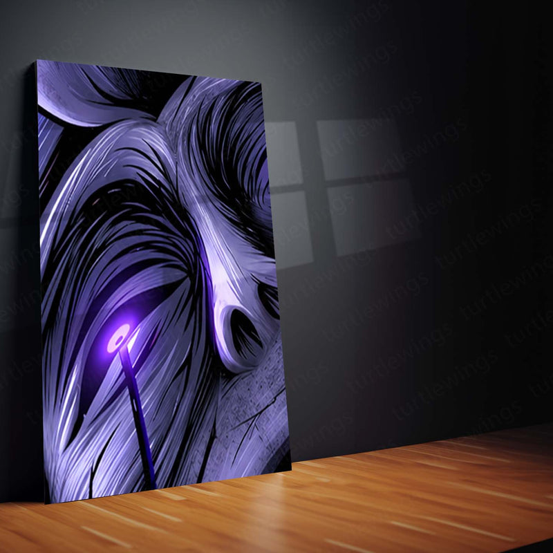 Anime Metal Poster Set of 9 | Sung Jin-Woo | Solo Leveling Shadow Monarch Wall Art | Purple Anime 9 Panel Metal Print