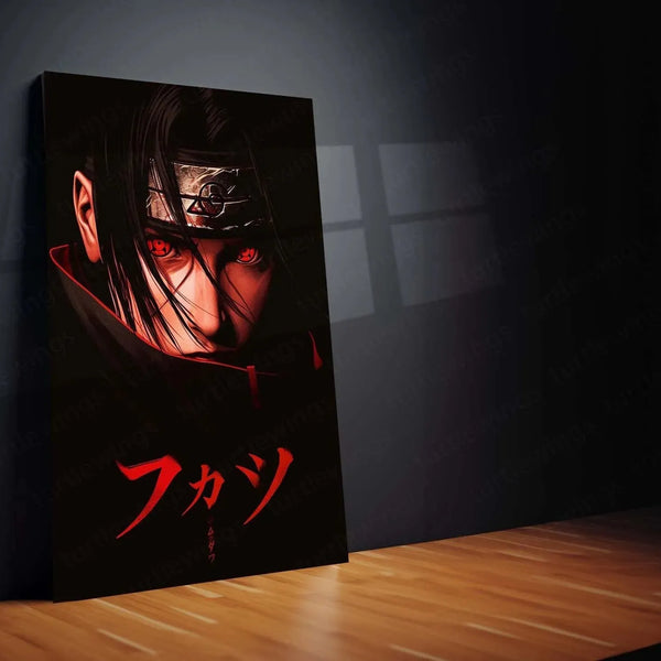 Itachi Uchiha Super Realistic Movie Poster | Naruto Anime Metal Wall Art - TURTLEWINGS 