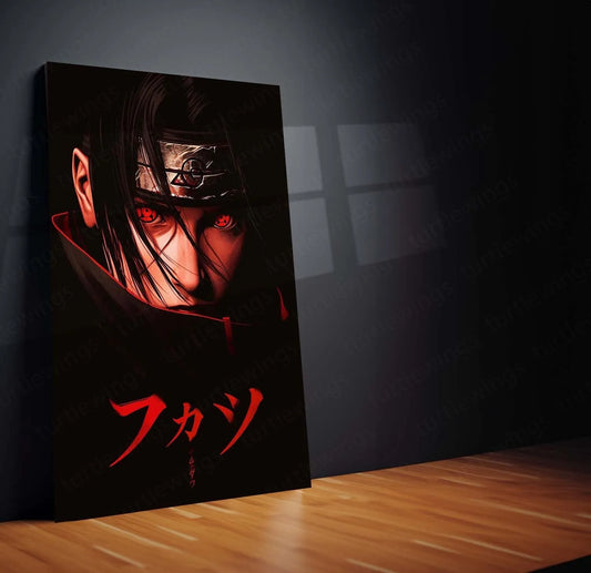 Itachi Uchiha Super Realistic Movie Poster | Naruto Anime Metal Wall Art - TURTLEWINGS 