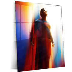 Superman – Man of Steel Metal Poster | DC Comics Superhero Wall Frame 01