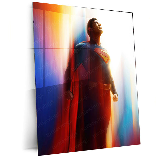 Superman – Man of Steel Metal Poster | DC Comics Superhero Wall Frame 01