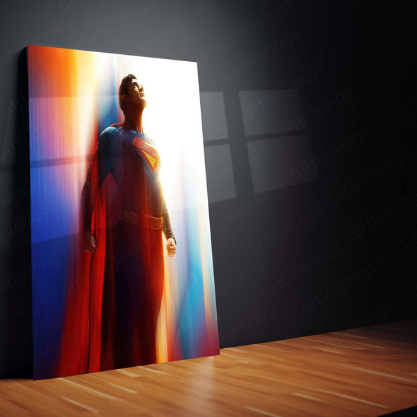 Superman – Man of Steel Metal Poster | DC Comics Superhero Wall Frame 01