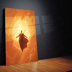 Superman Metal Frame | Inspiring Superhero Wall Art | Premium HD Metal Poster