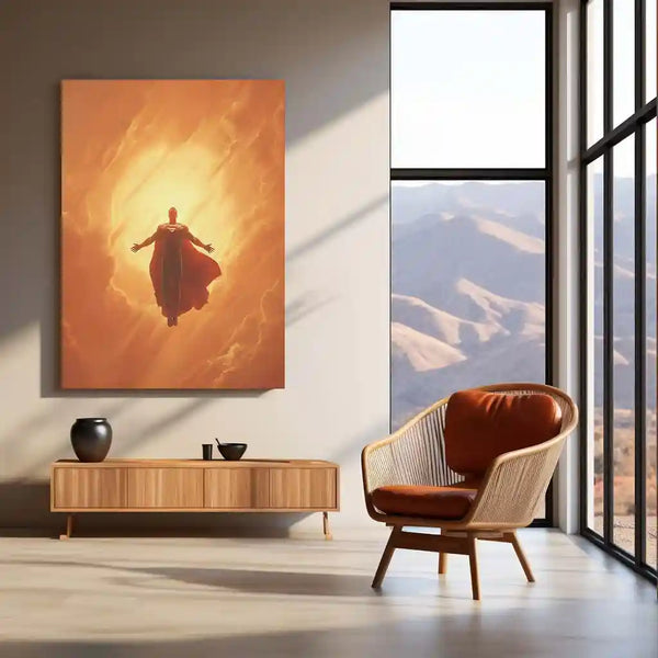 Superman Metal Frame | Inspiring Superhero Wall Art | Premium HD Metal Poster