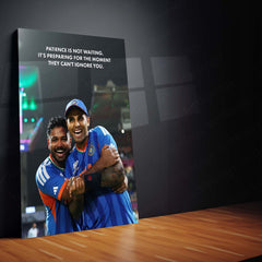 Cricket Metal Frame | Sanju Samson & Suryakumar Yadav Metal Poster | ICC Men's T20 World Cup 2026 Team India Frame