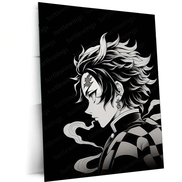 Tanjiro Kamado from Demon Slayer – Intense Battle-Ready Metal Frame 02 - TURTLEWINGS 
