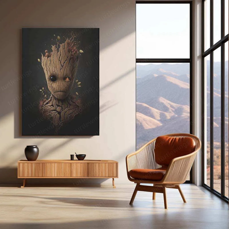 The Groot Metal Poster – Guardians of the Galaxy Wall Art | Marvel Fan Decor - TURTLEWINGS 